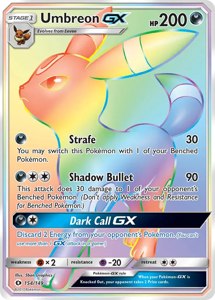 Umbreon-GX Sun & Moon 154