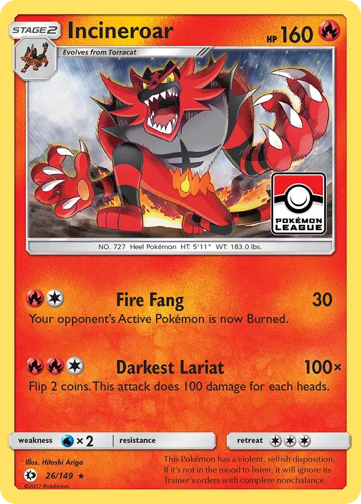 Incineroar Sun & Moon 26