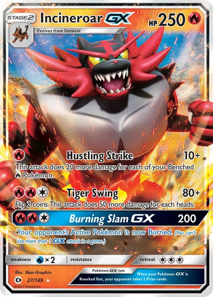 Incineroar-GX Sun & Moon 27