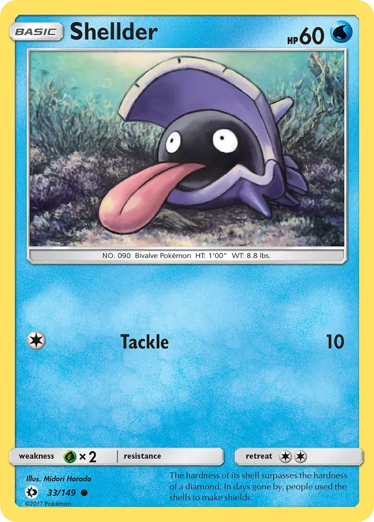 Shellder Sun & Moon 33