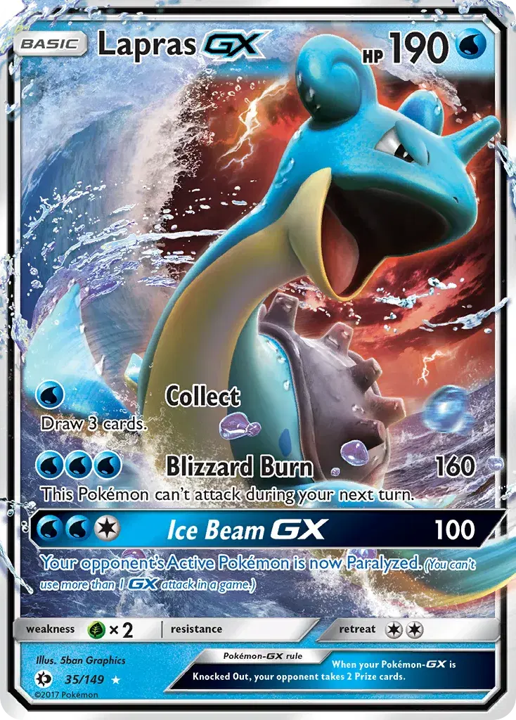 Lapras-GX Sun & Moon 35