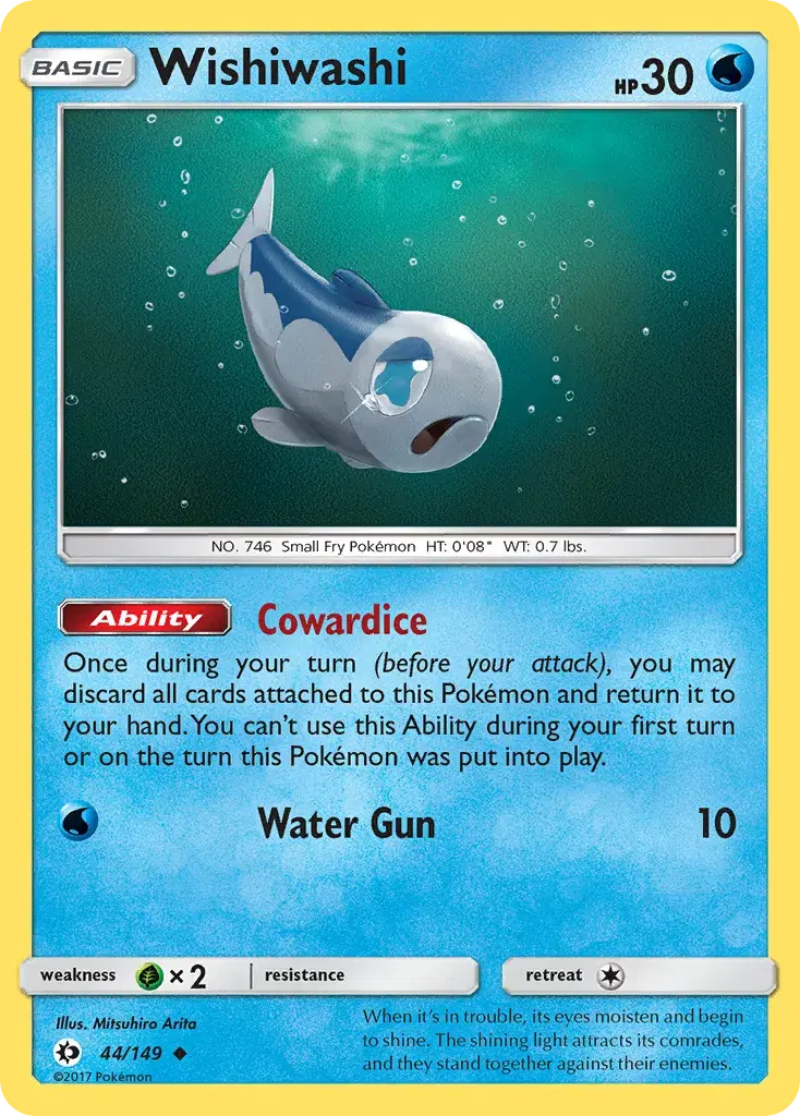 Wishiwashi Sun & Moon 44