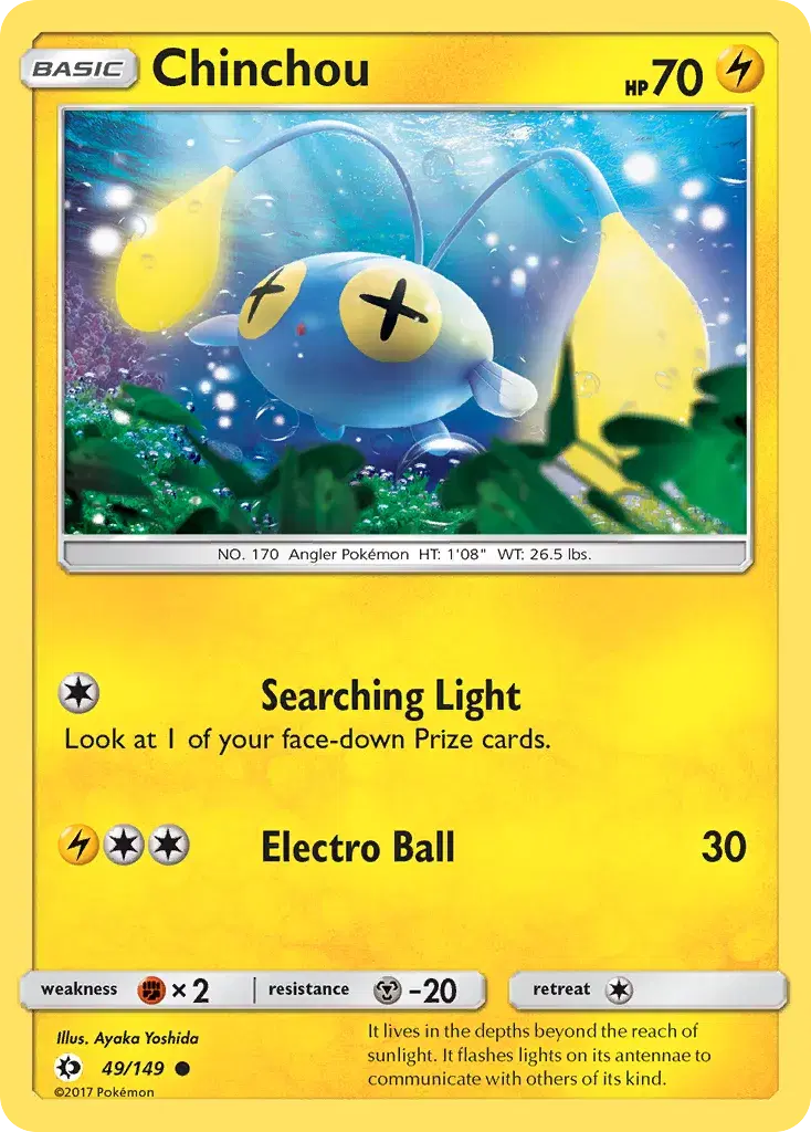 Chinchou Sun & Moon 49