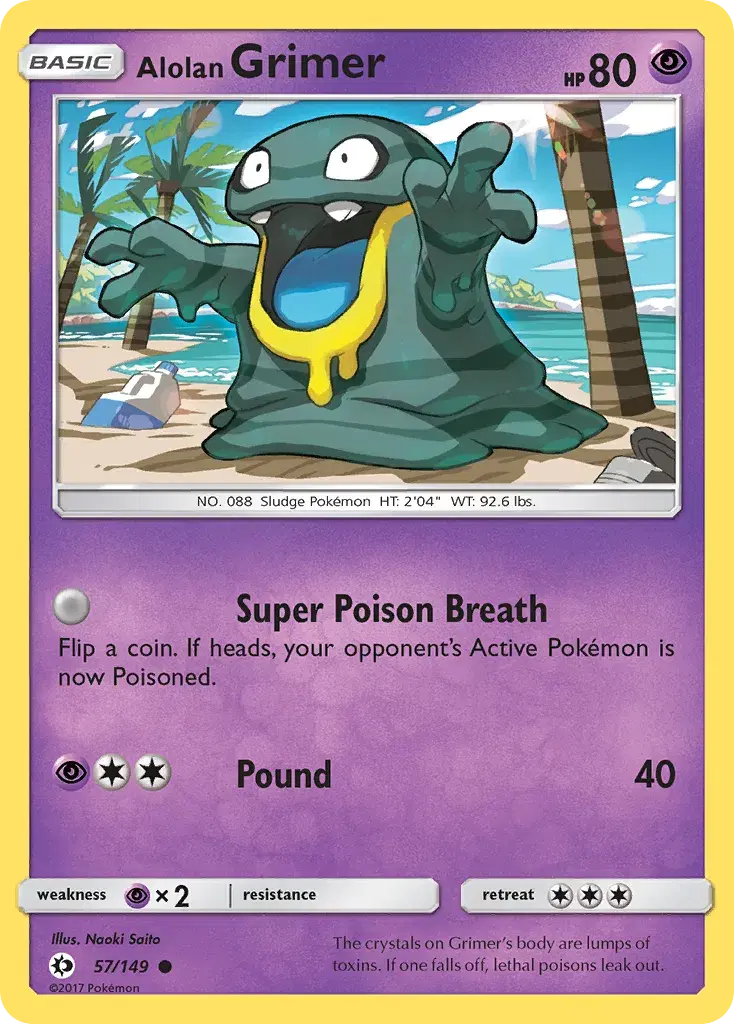Alolan Grimer Sun & Moon 57