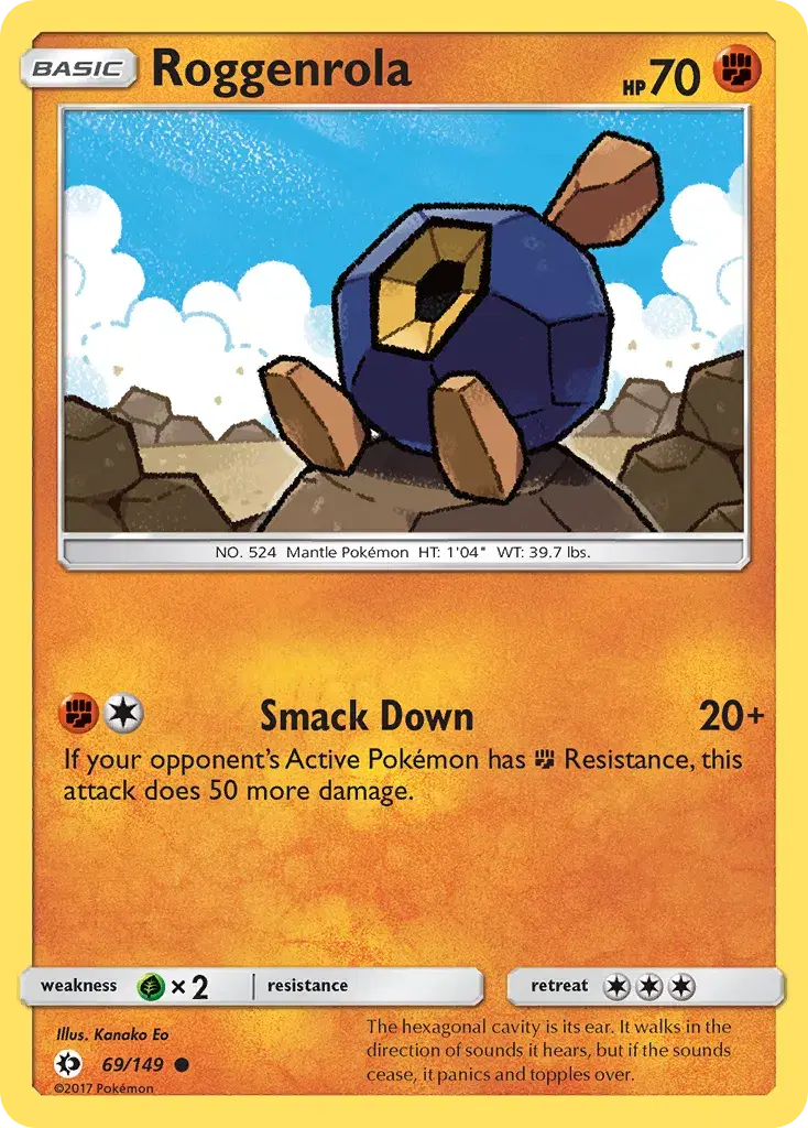 Roggenrola Sun & Moon 69