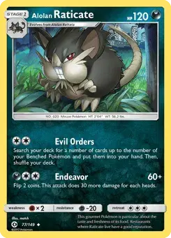 Alolan Raticate Sun & Moon