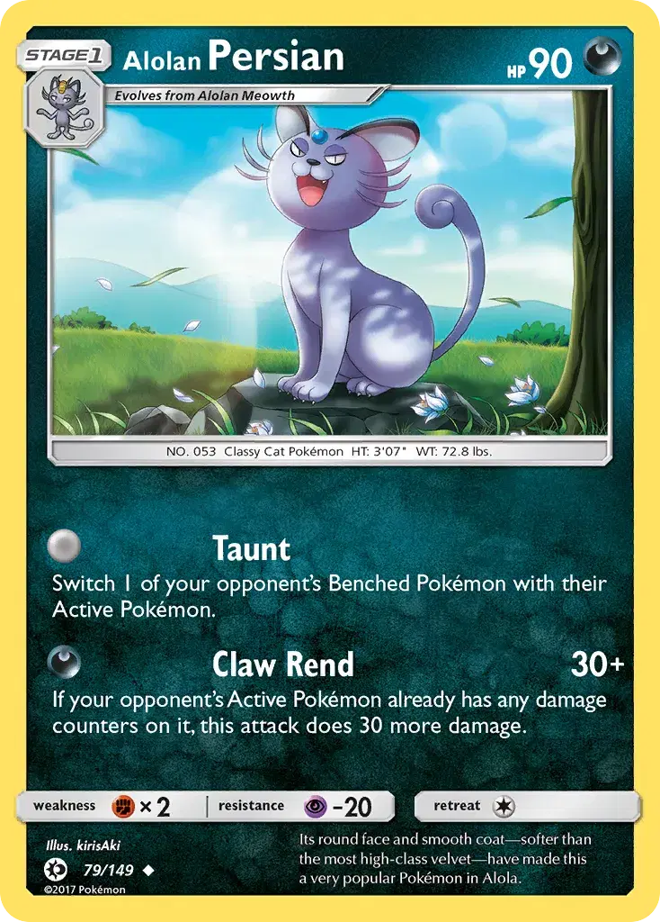 Alolan Persian Sun & Moon 79