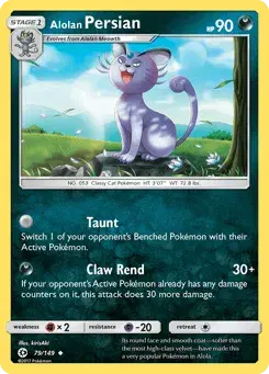 Alolan Persian Sun & Moon