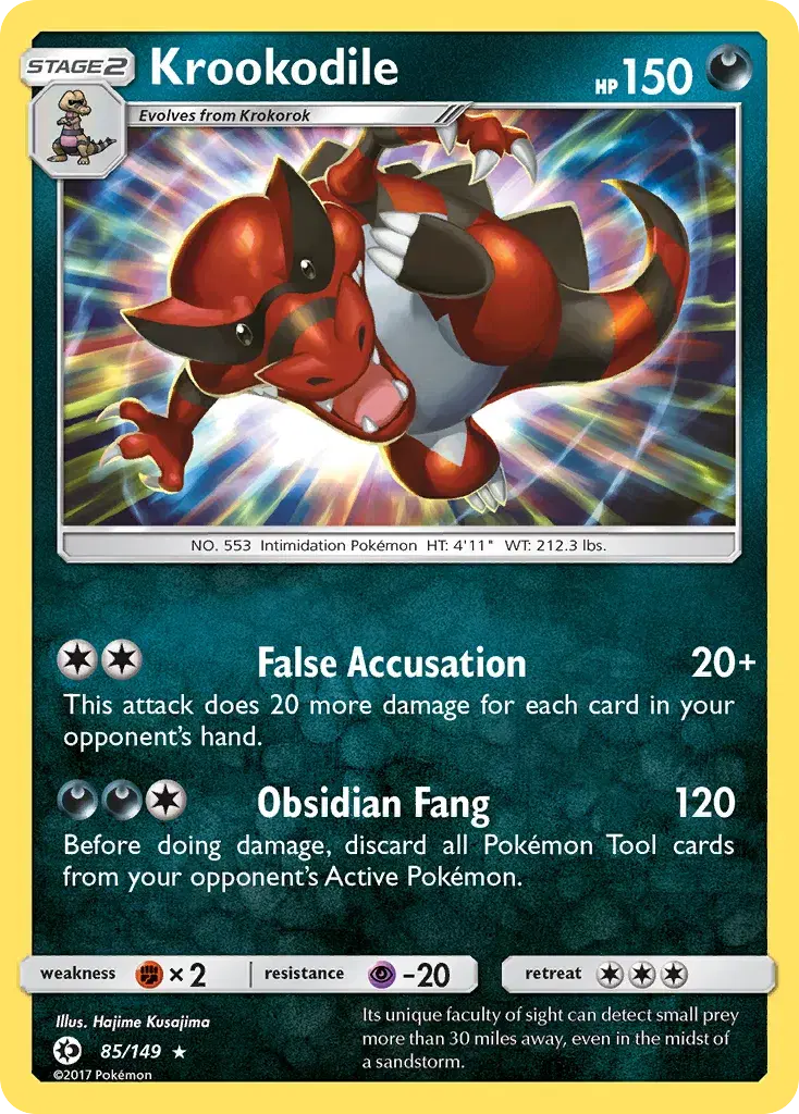 Krookodile Sun & Moon 85