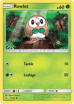 Rowlet Sun & Moon