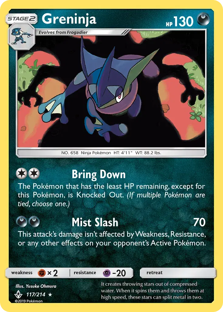 Greninja Unbroken Bonds 117