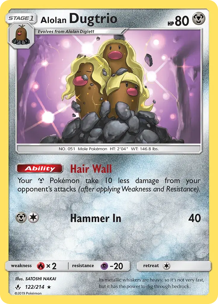 Alolan Dugtrio Unbroken Bonds 122