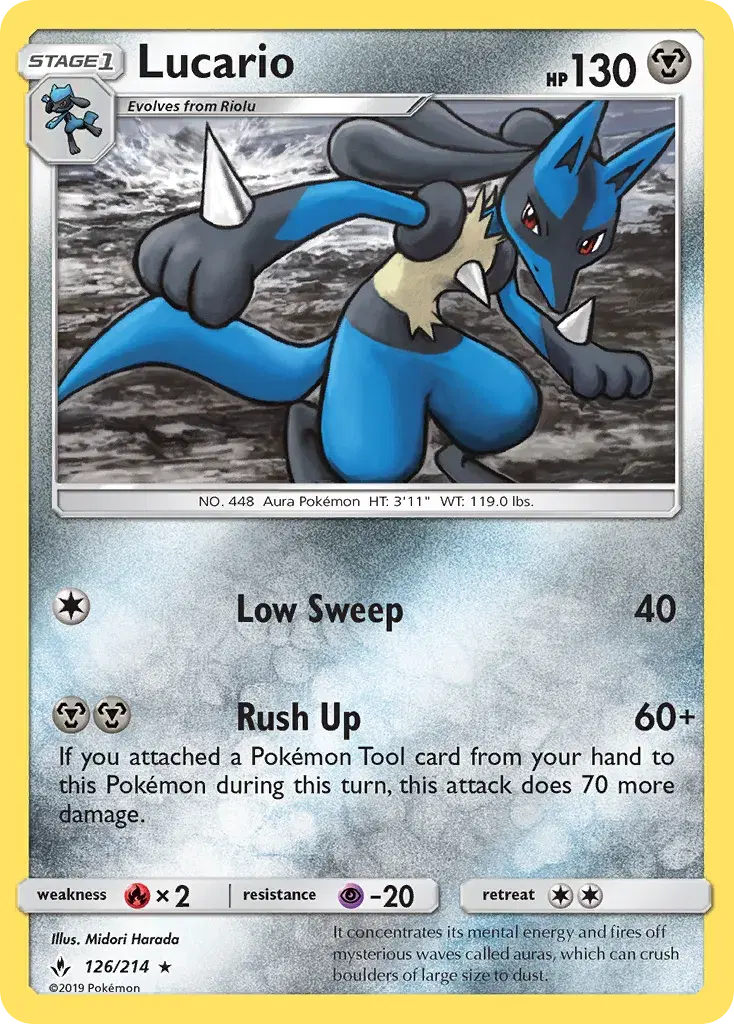 Lucario Unbroken Bonds 126