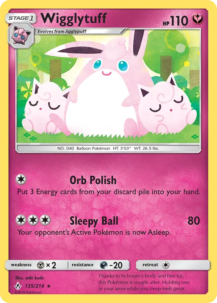 Wigglytuff Unbroken Bonds 135