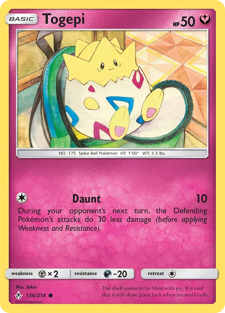 Togepi Unbroken Bonds 136