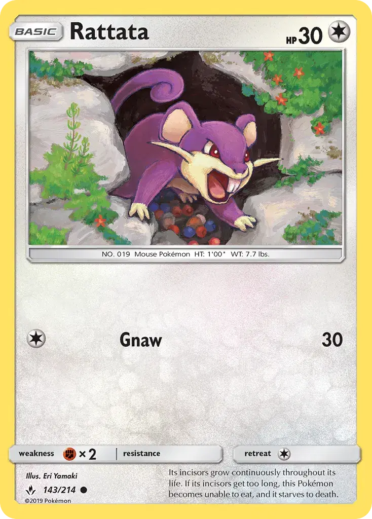 Rattata Unbroken Bonds 143