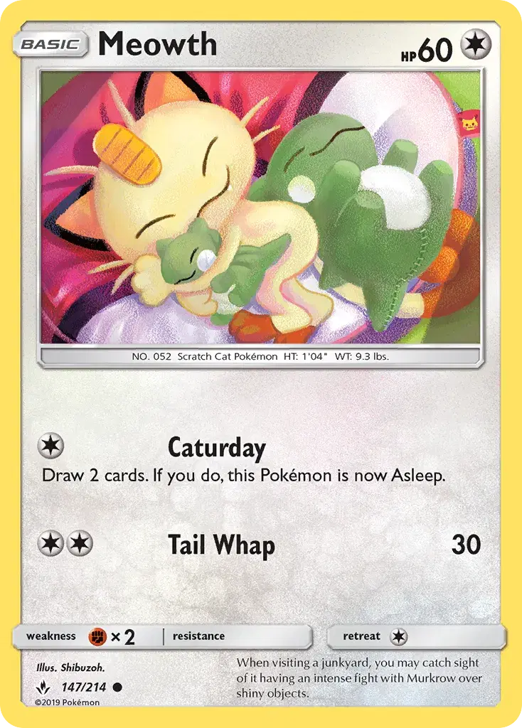 Meowth Unbroken Bonds 147