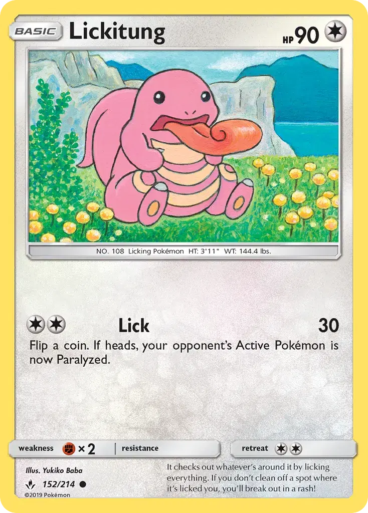 Lickitung Unbroken Bonds 152