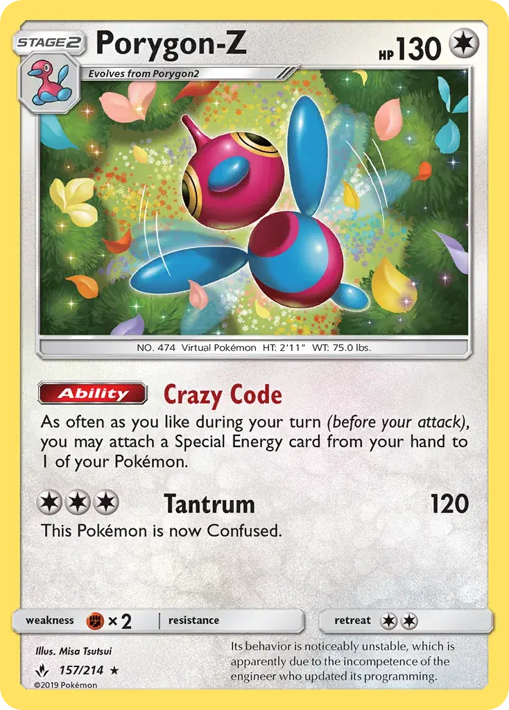Porygon-Z Unbroken Bonds 157