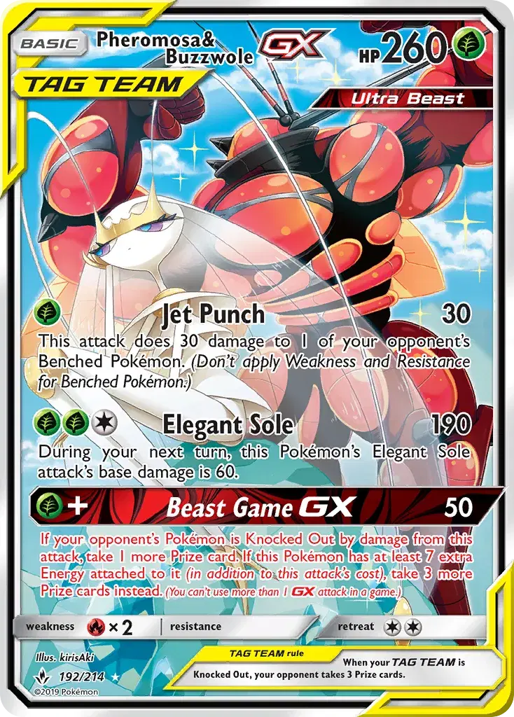 Pheromosa & Buzzwole-GX Unbroken Bonds 192