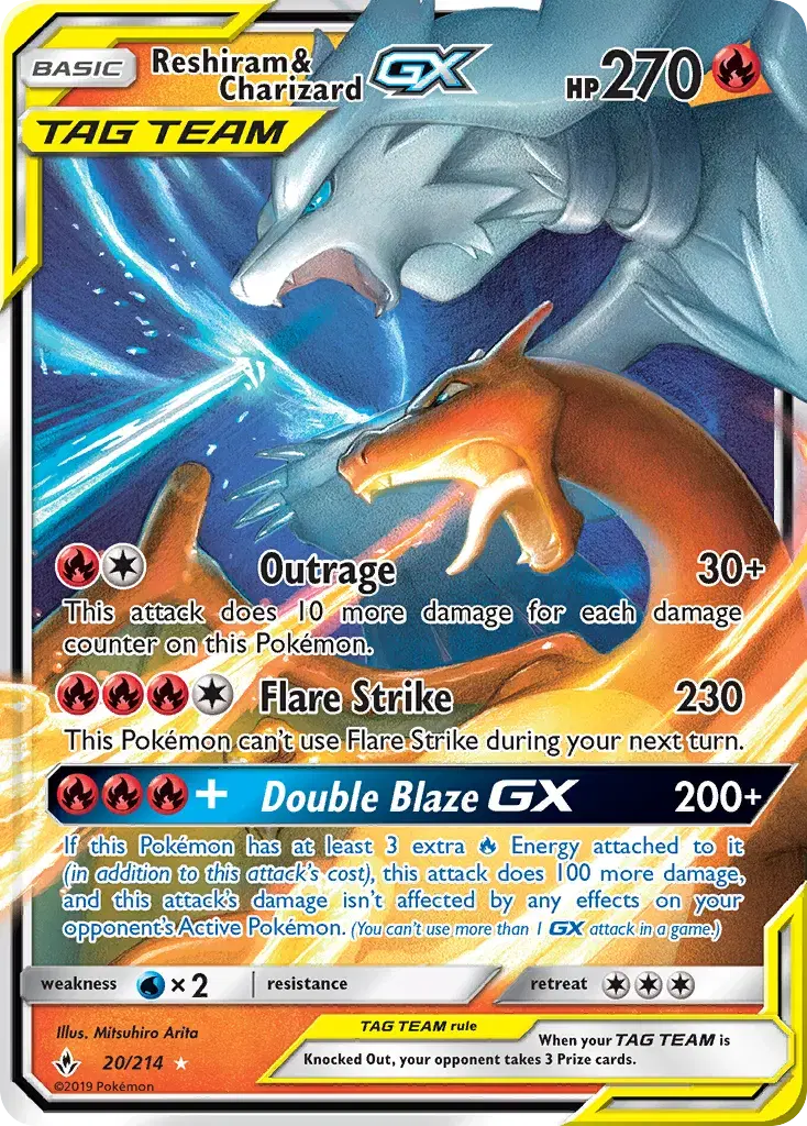 Reshiram & Charizard-GX Unbroken Bonds 20