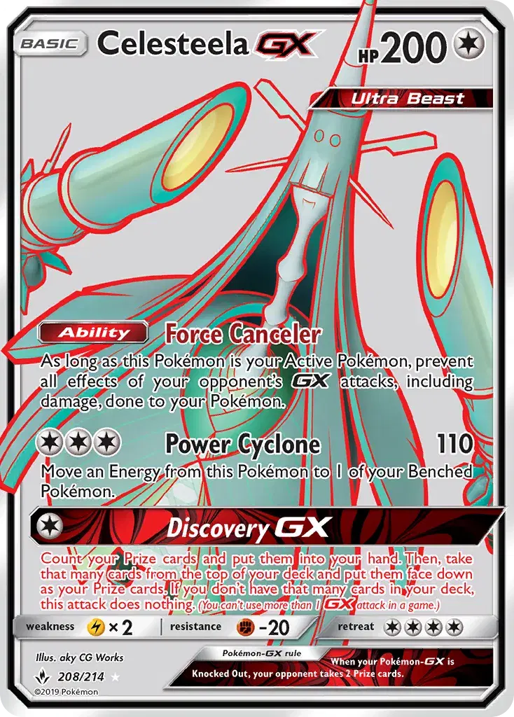 Celesteela-GX Unbroken Bonds 208