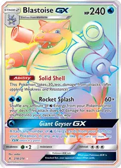 Blastoise-GX Unbroken Bonds