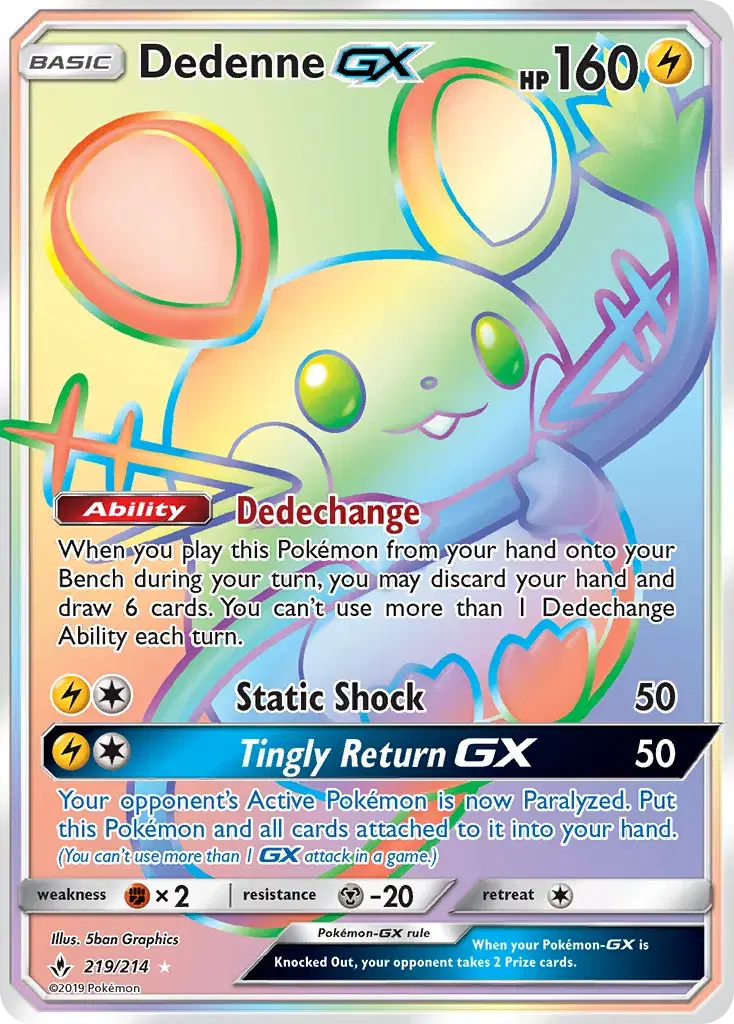 Dedenne-GX Unbroken Bonds 219