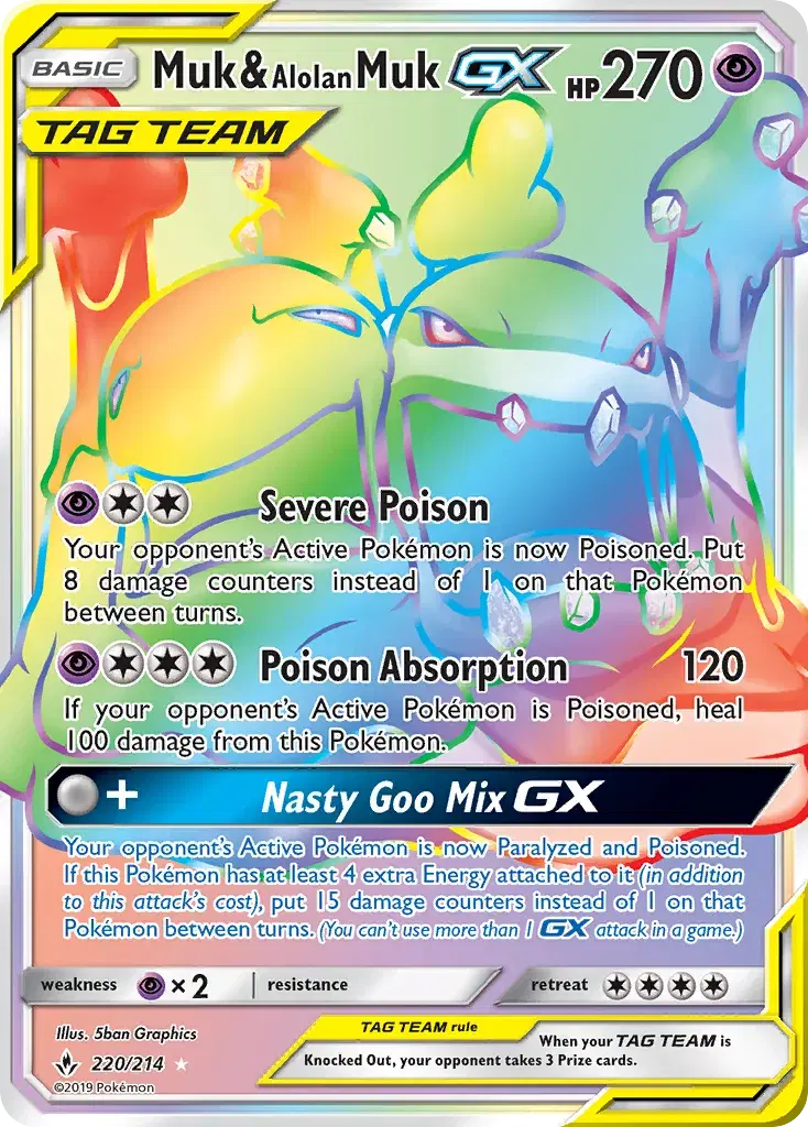Muk & Alolan Muk-GX Unbroken Bonds 220