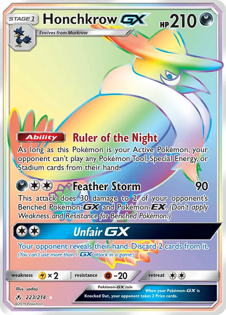 Honchkrow-GX Unbroken Bonds 223