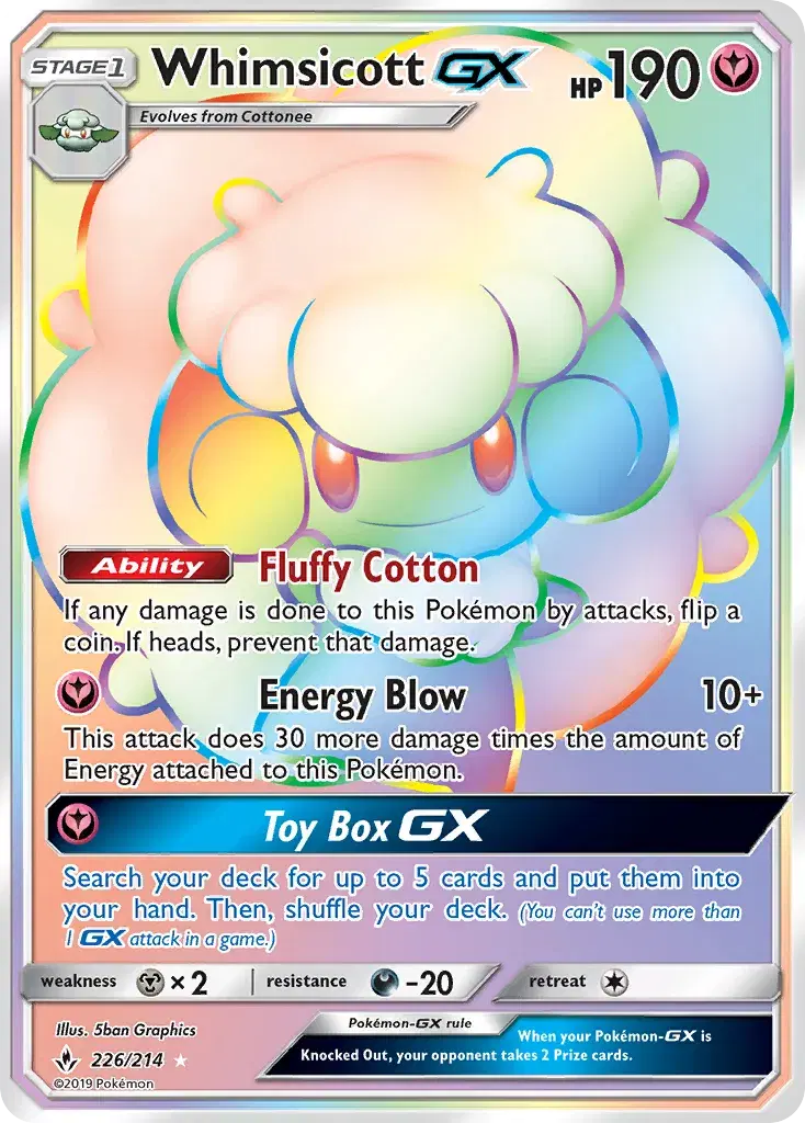 Whimsicott-GX Unbroken Bonds 226