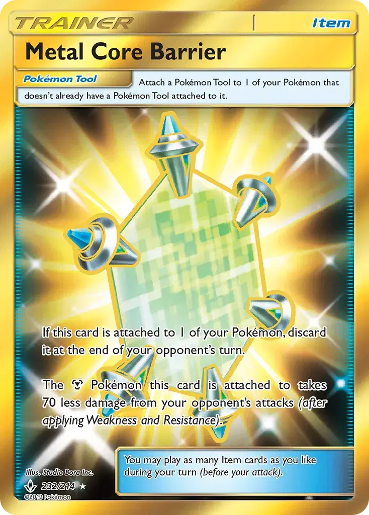 Metal Core Barrier Unbroken Bonds 232