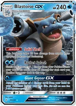 Blastoise-GX Unbroken Bonds