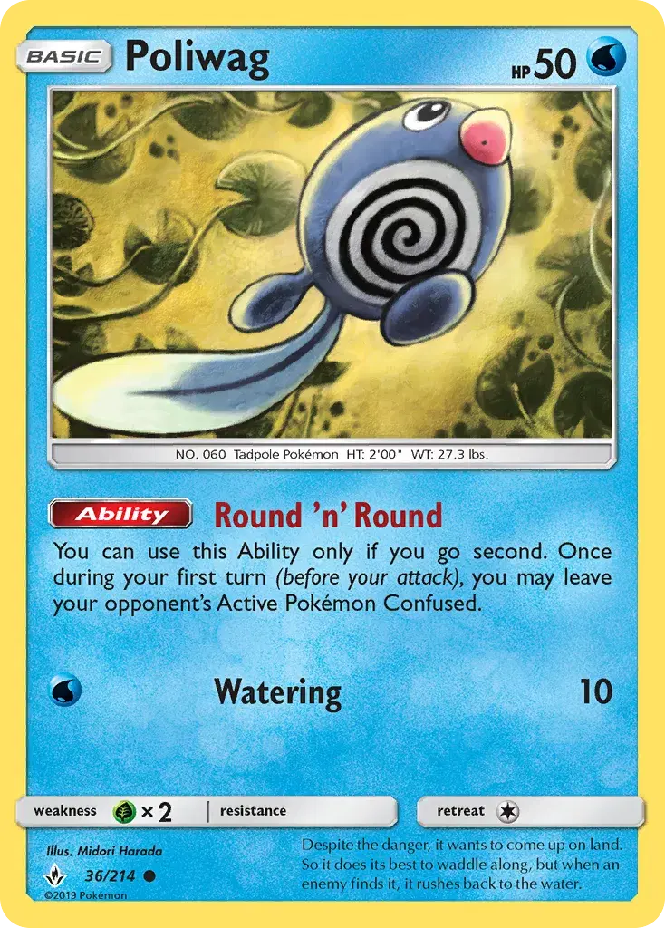 Poliwag Unbroken Bonds 36