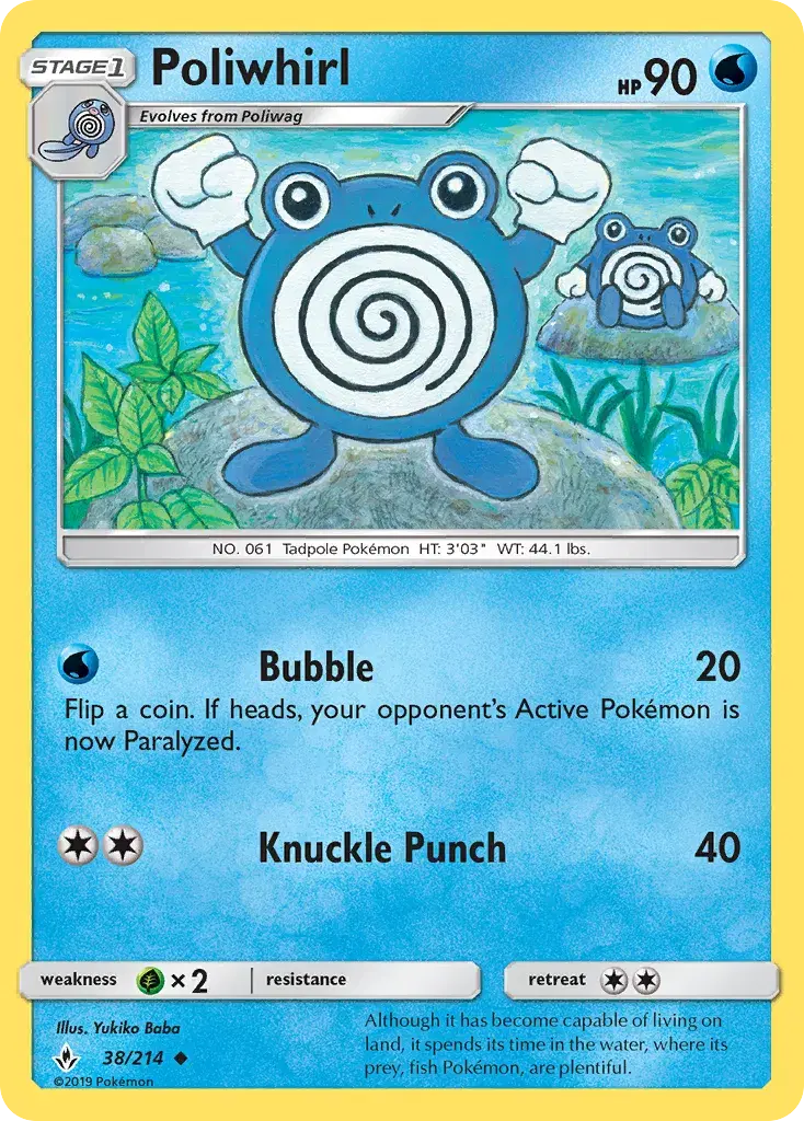Poliwhirl Unbroken Bonds 38