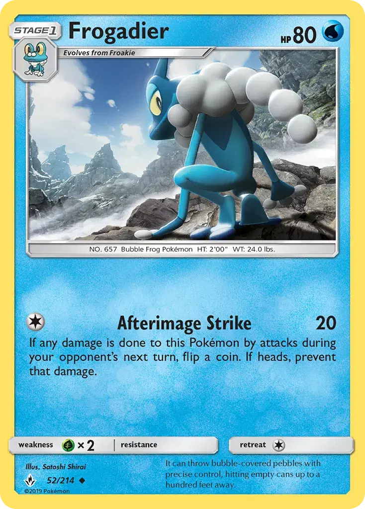 Frogadier Unbroken Bonds 52