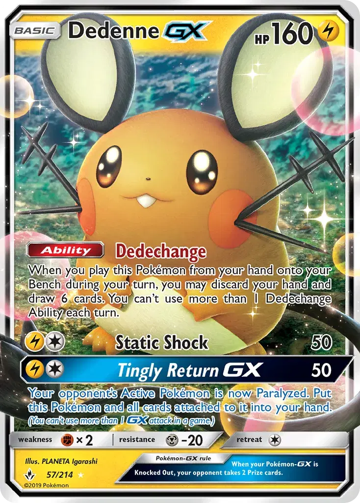 Dedenne-GX Unbroken Bonds 57