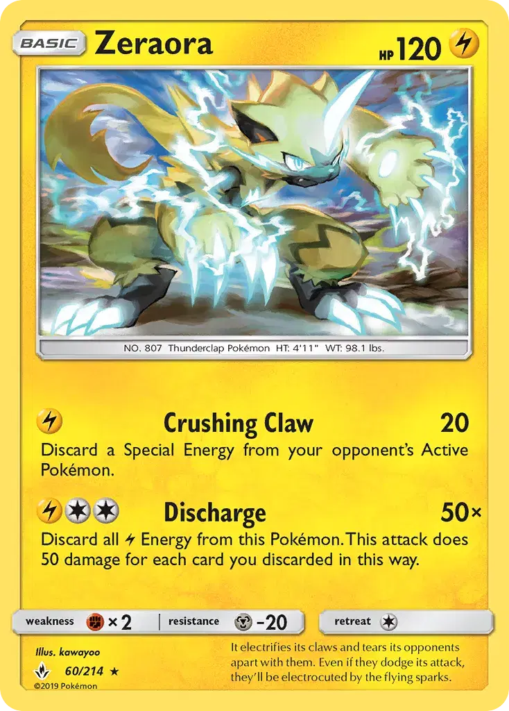 Zeraora Unbroken Bonds 60