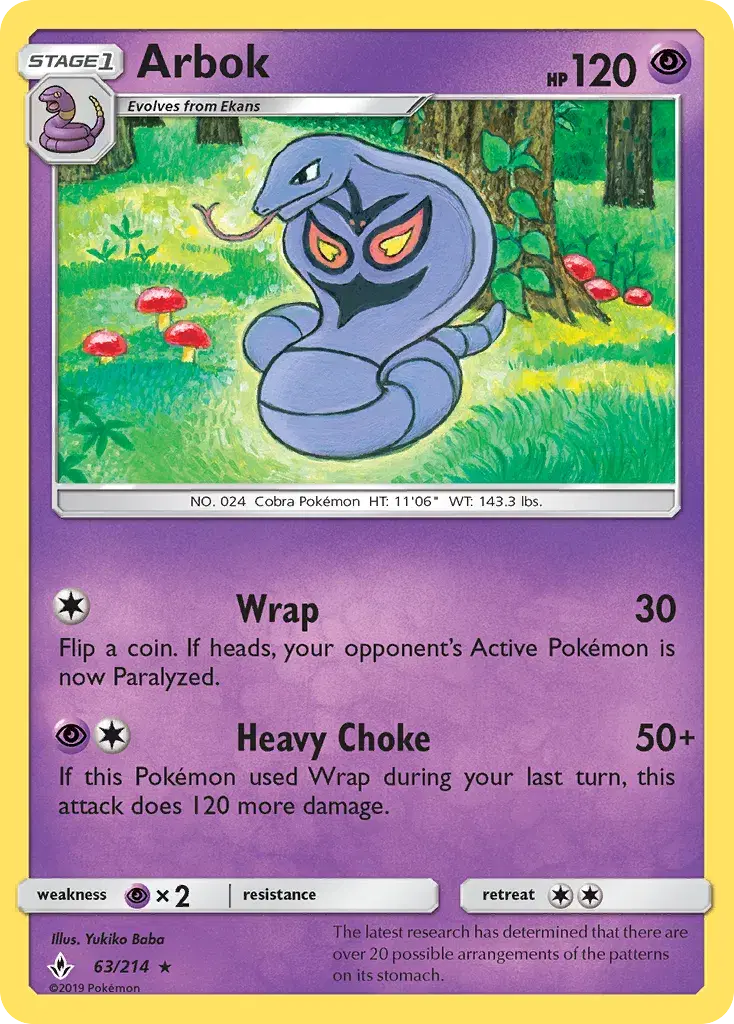 Arbok Unbroken Bonds 63