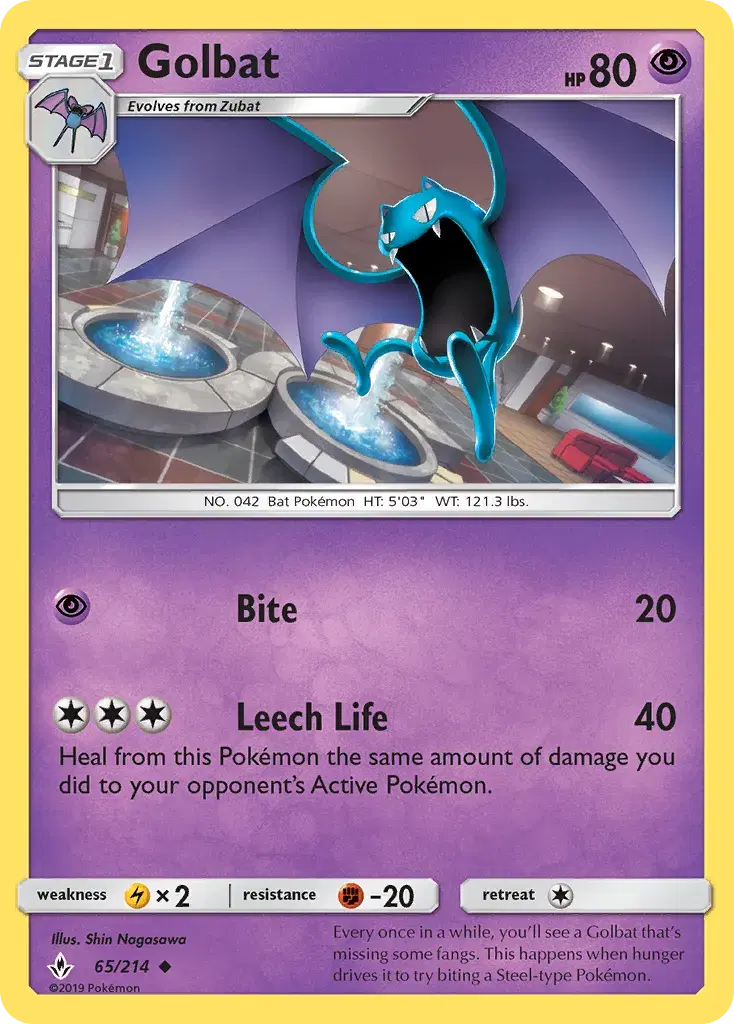 Golbat Unbroken Bonds 65