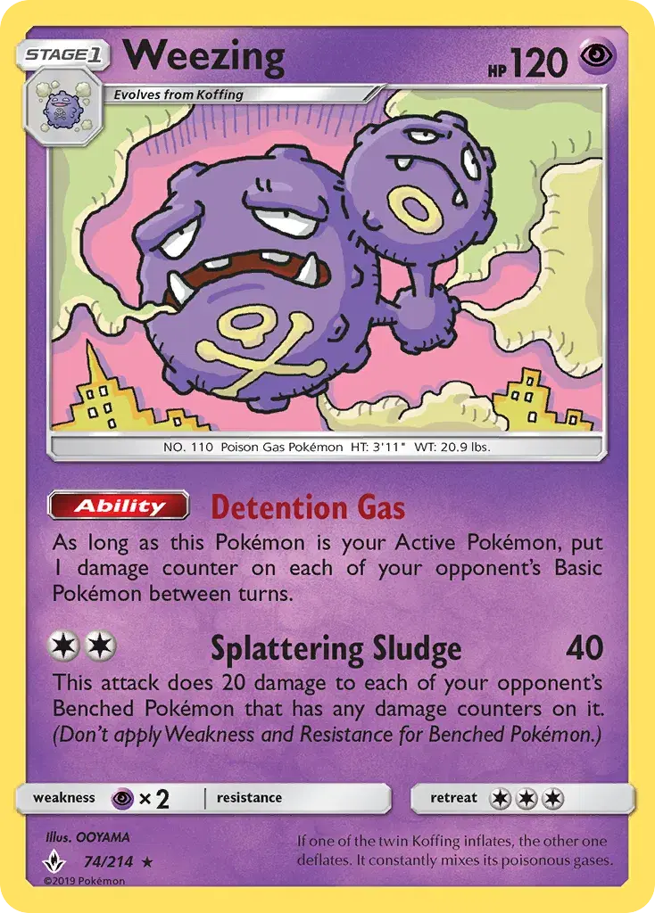 Weezing Unbroken Bonds 74