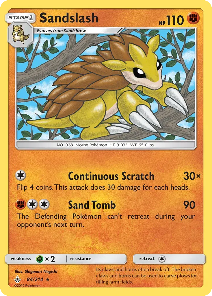 Sandslash Unbroken Bonds 84