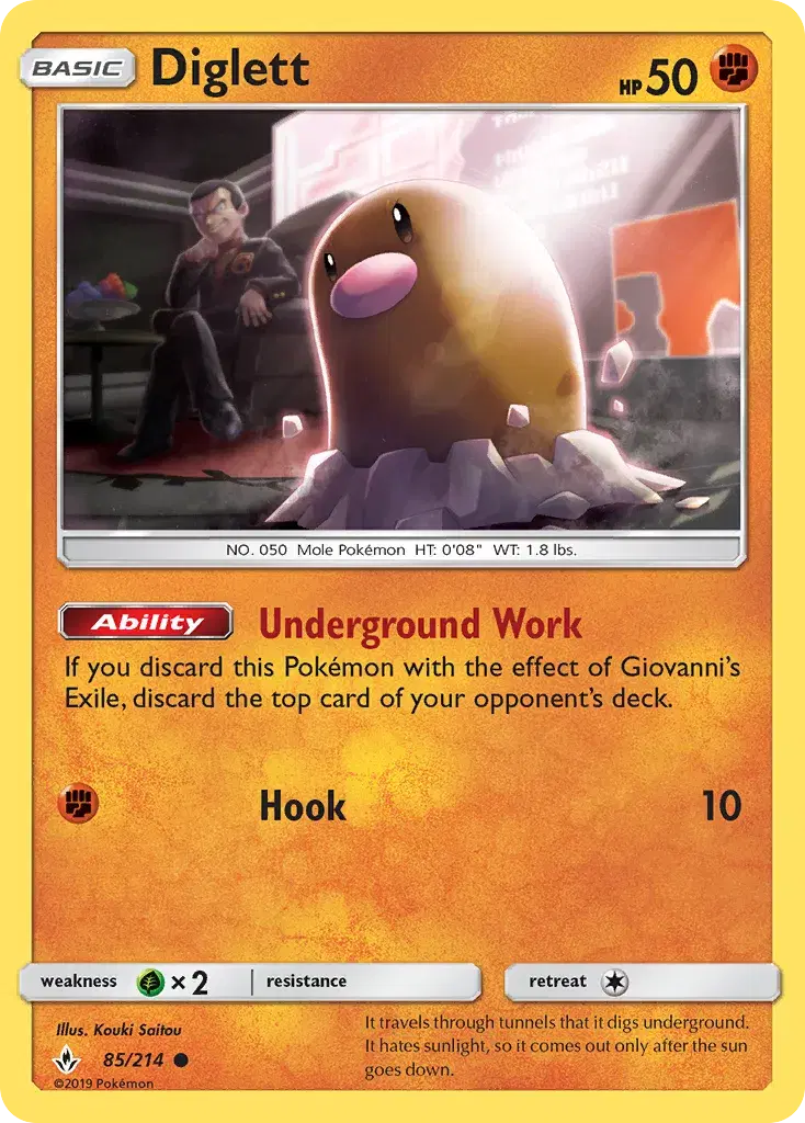 Diglett Unbroken Bonds 85