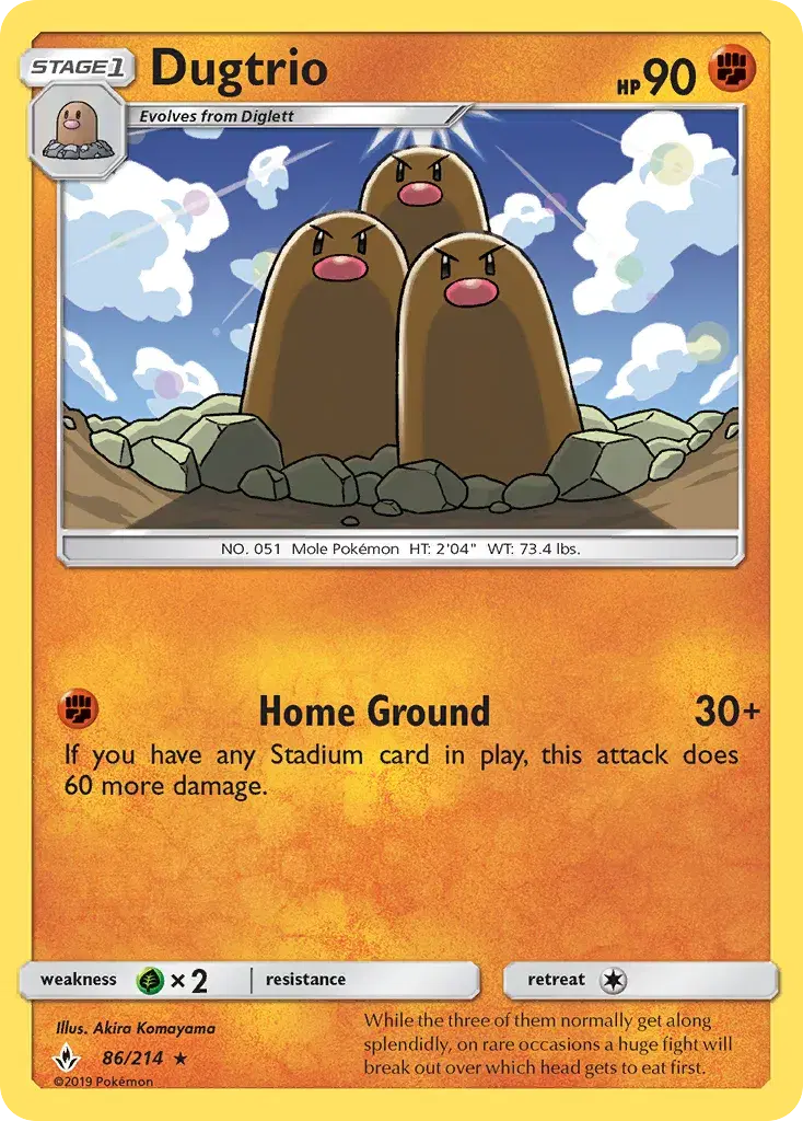 Dugtrio Unbroken Bonds 86