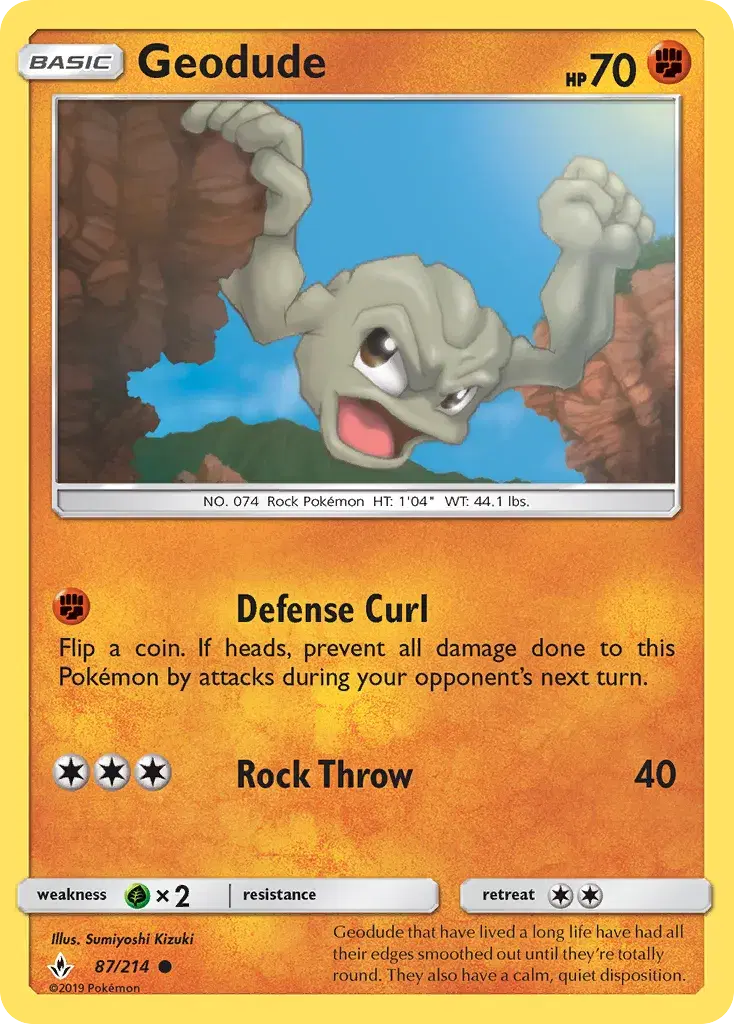 Geodude Unbroken Bonds 87