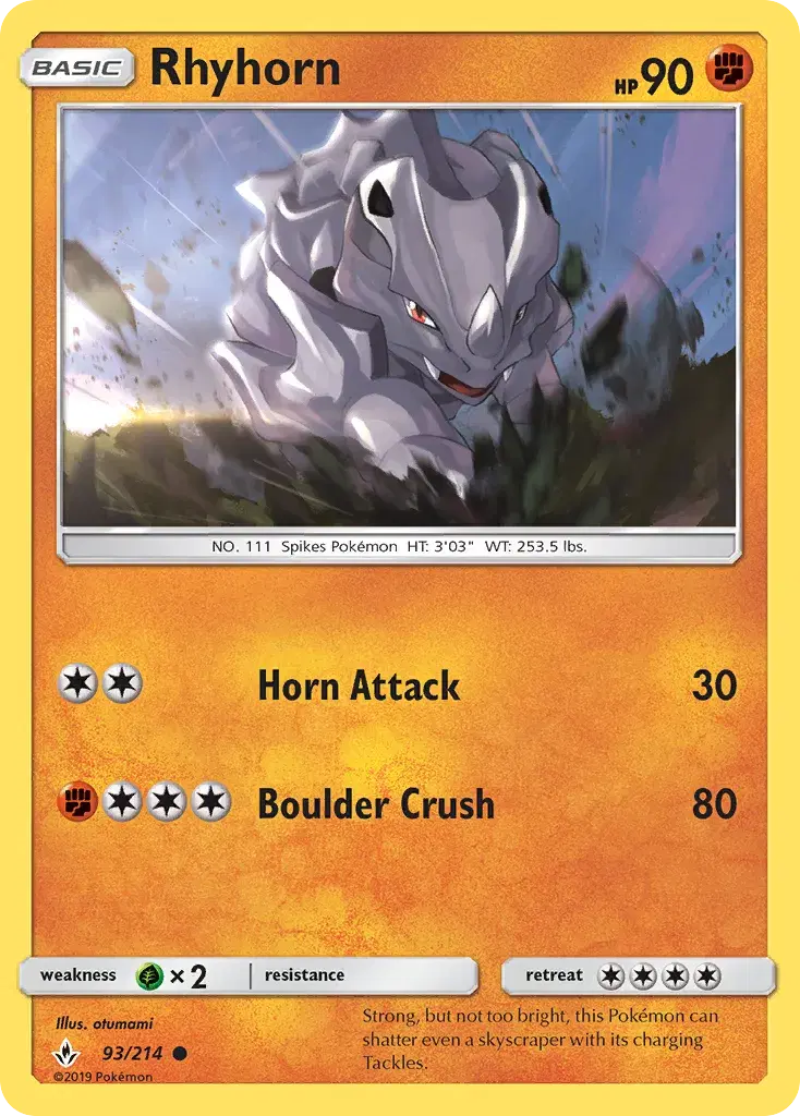 Rhyhorn Unbroken Bonds 93