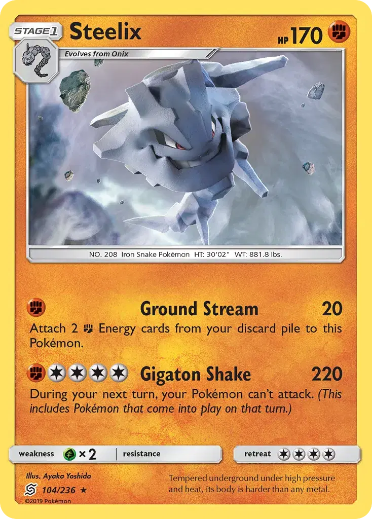 Steelix Unified Minds 104