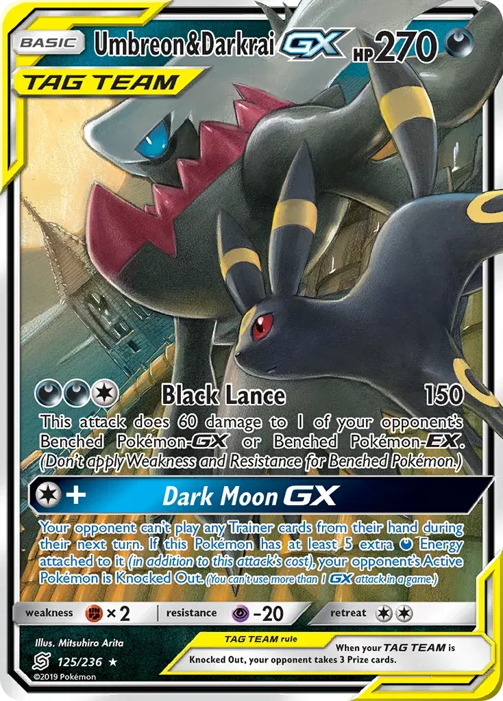 Umbreon & Darkrai-GX Unified Minds 125