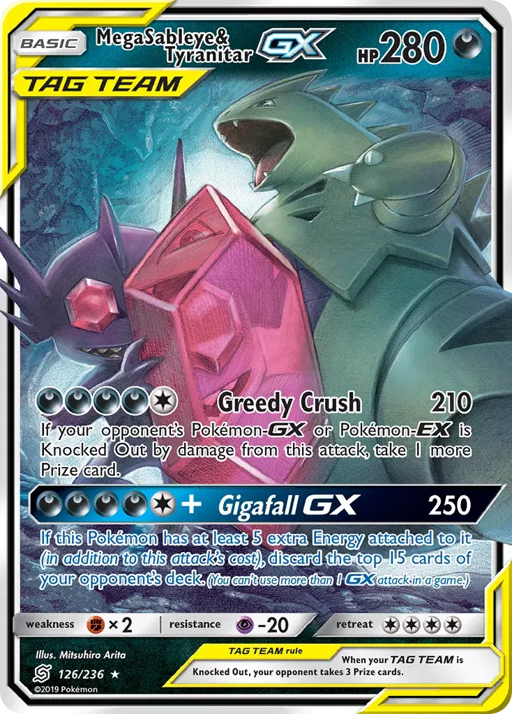 Mega Sableye & Tyranitar-GX Unified Minds 126