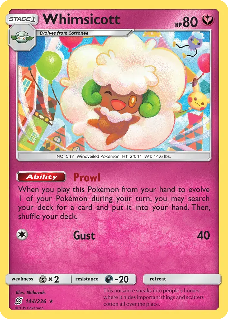 Whimsicott Unified Minds 144
